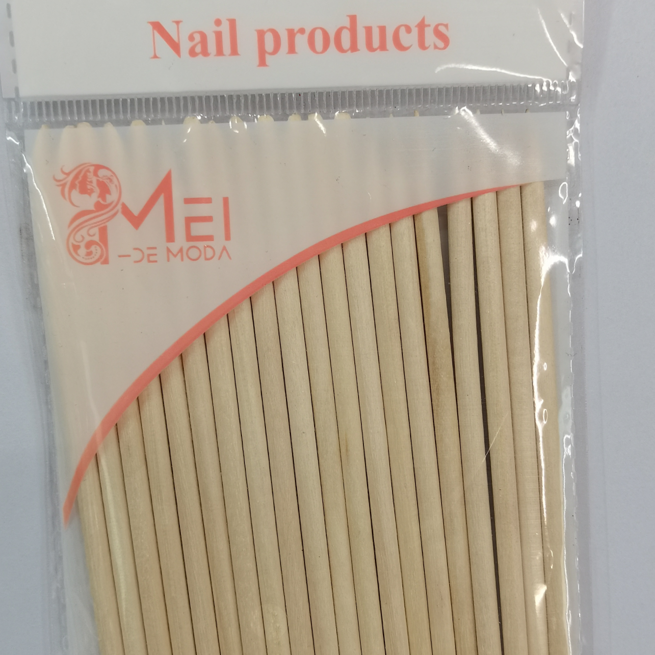 The nail care tool for the orange wood stick, double-ended, can be used with wooden nail picks, nail picks, orange wood stick bags, and nail dot drill sticks