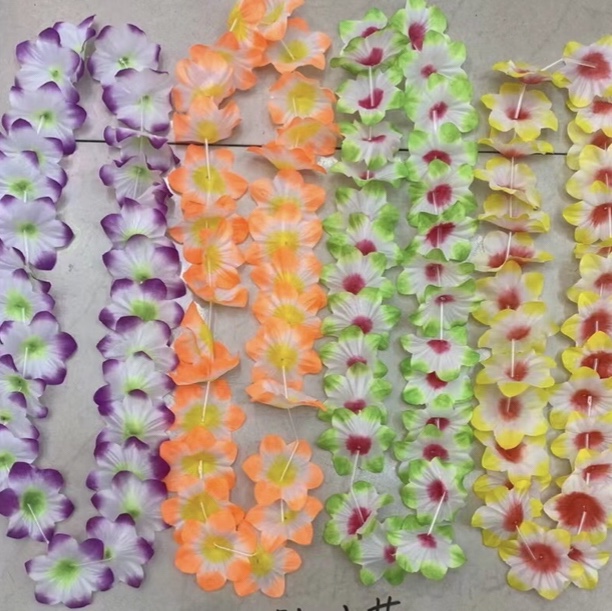 喇叭花打芯单色花环颜色