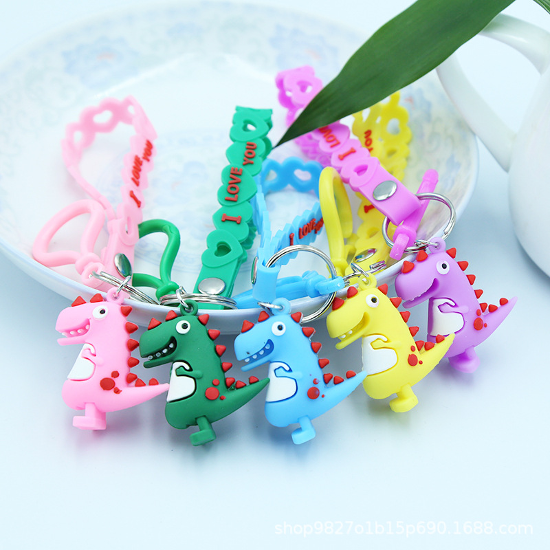 PVC软胶小恐龙钥匙扣 挂件包包服装配饰 汽车小礼品挂件