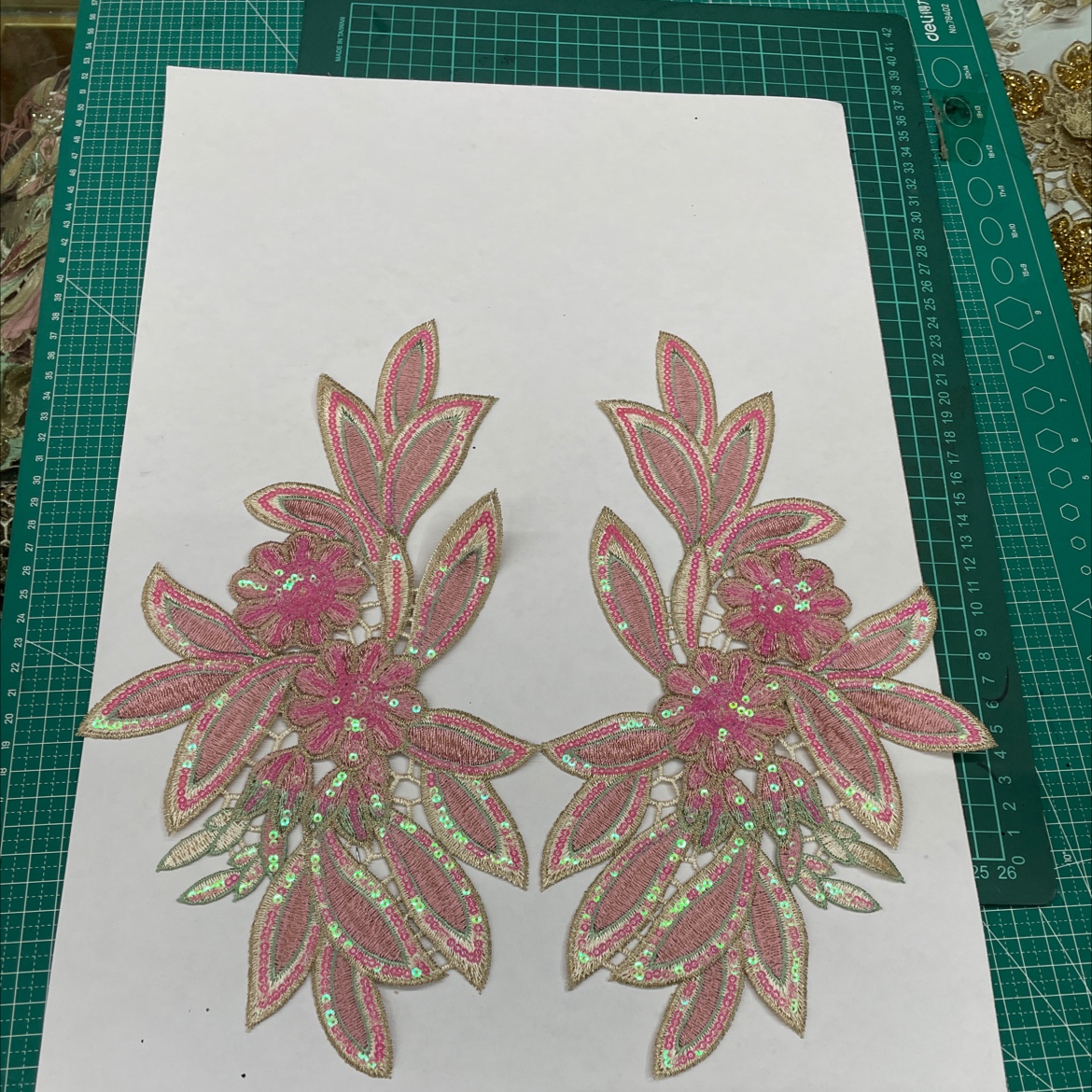 Garment Accessories Water Soluble Lace Beads Embroidery Flowers details Picture