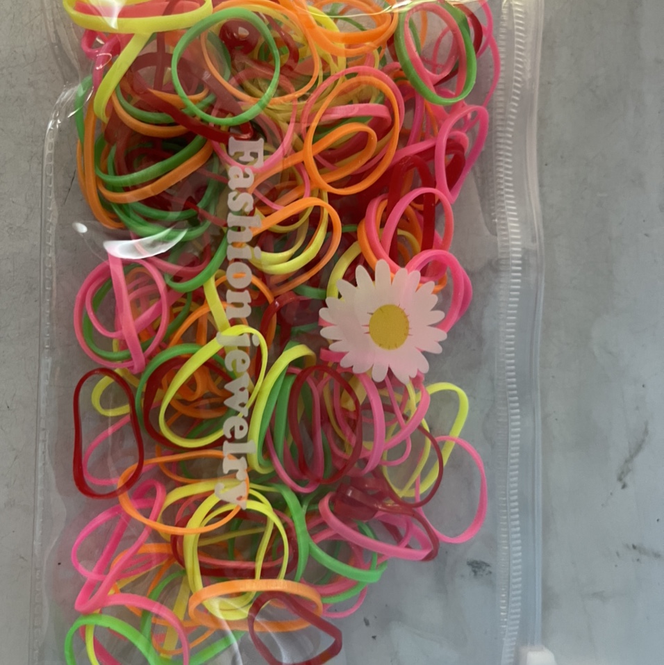 Children's Small Rubber Band With Fluorescent Color