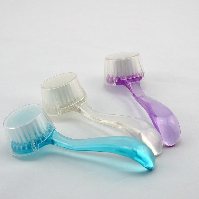 Nail dust brush Long handle brush Cleaning brush Round head with cover dust brush Nail straight handle brush