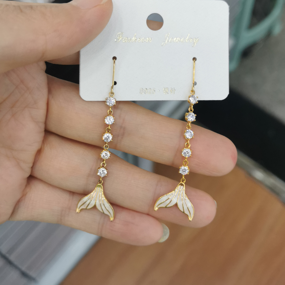 Fish tail earrings popular style 2