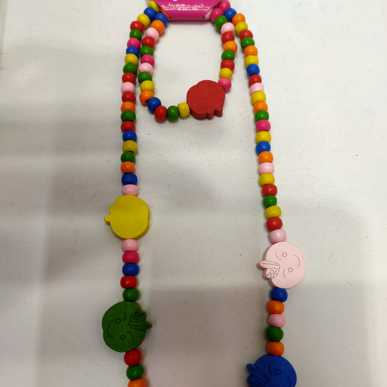 Factory direct wooden children's chain scan apple