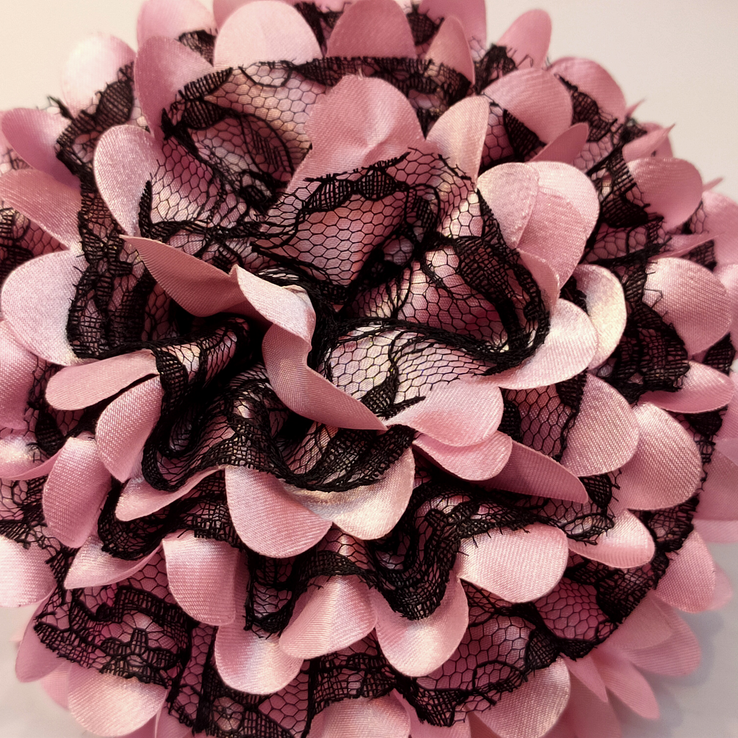 蕾丝色丁半圆小号