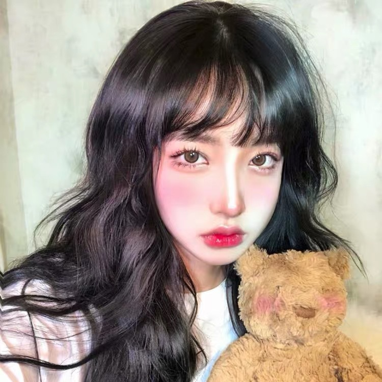 Long curly hair wig for ladies