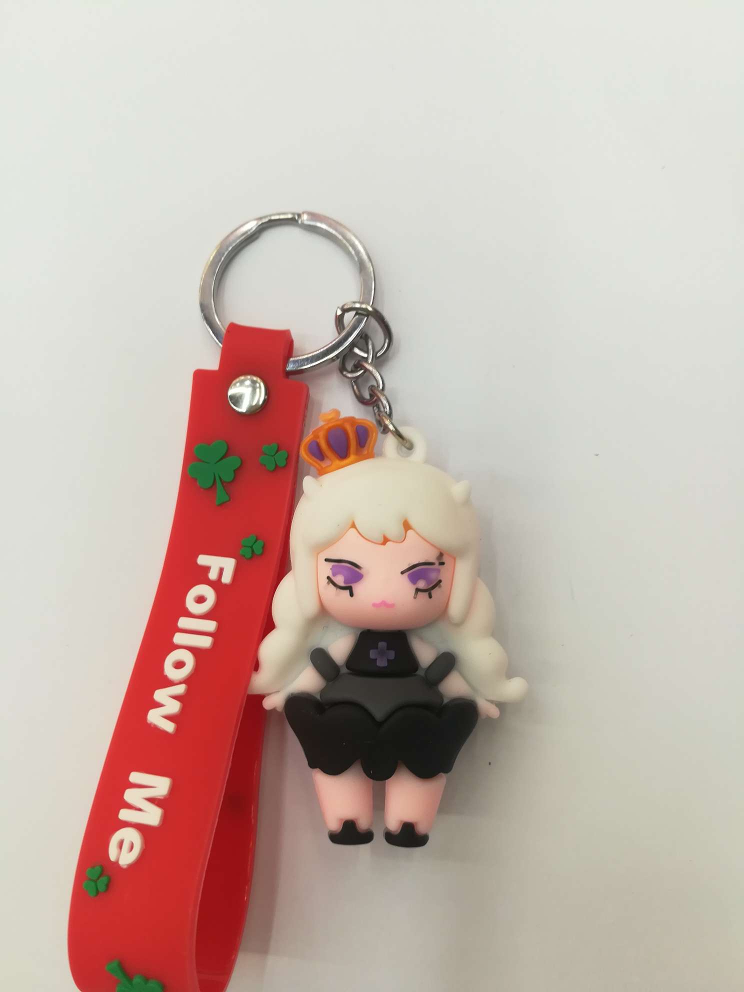 新款白发女孩爆款钥匙扣挂件男女同款产品图