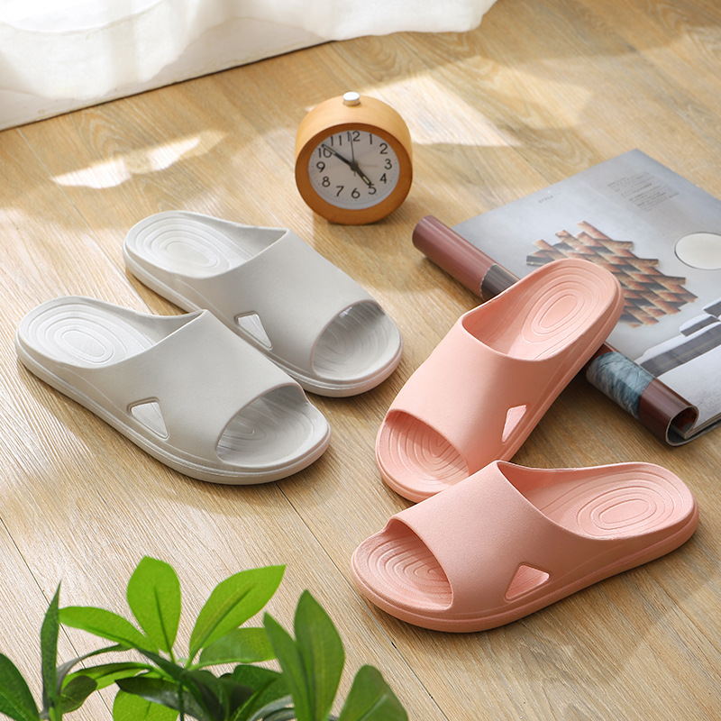 Home Bathroom Slippers for Ladies Simple ins Couple Slippers Hotel Floor Comfort Flip-flops Student male