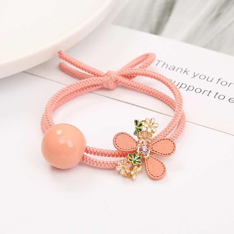 Japanese and Korean unique and elegant white pear blossom hair bands, hair ties, hair accessories, hair bands, hair clips, side clips, bangs clips, wholesale cherry blossom hair bands, Korean powder details Picture