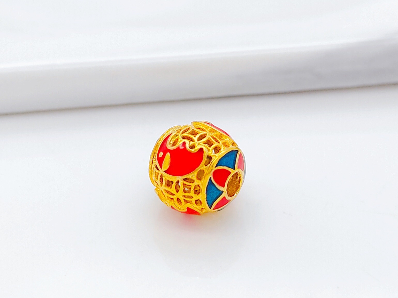 镂空烤蓝配件，古法系列细节图