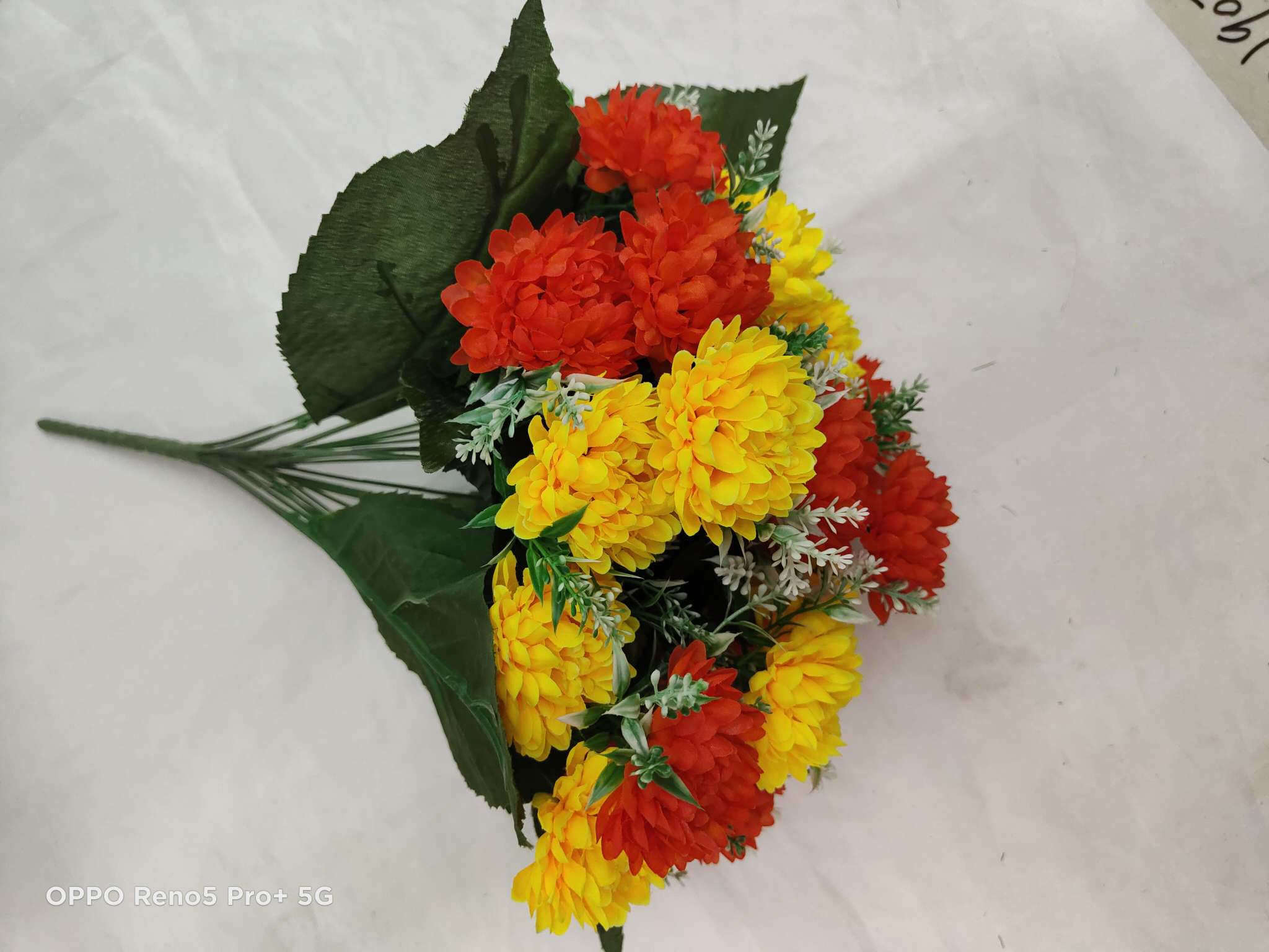 A combination flower with three leaves details Picture