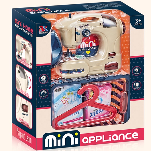 仿真儿童过家家玩具男孩女孩家具套装玩具电动小缝纫机组合6713a