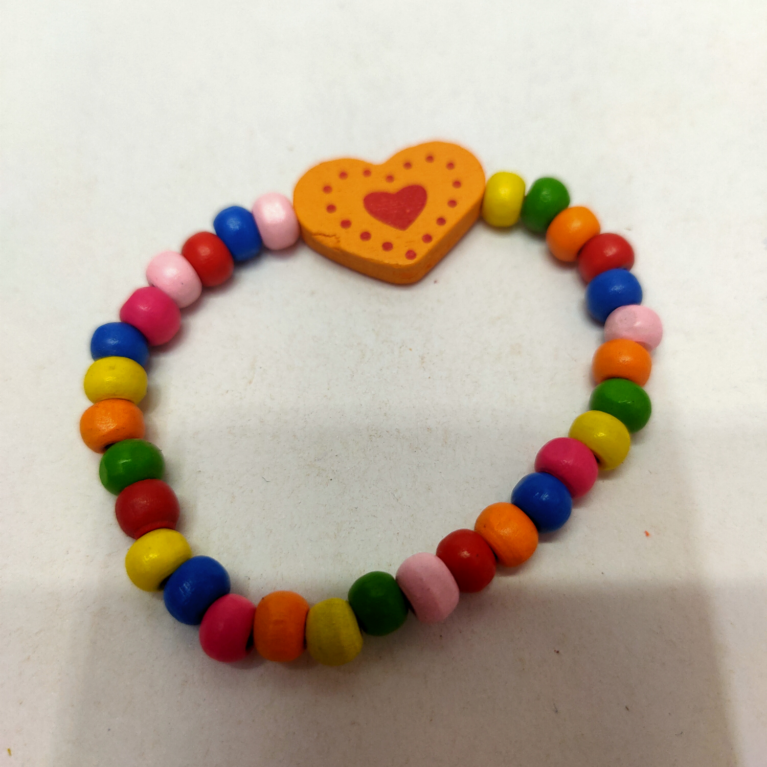 Manufacturers direct wooden children's bracelet heart heart love