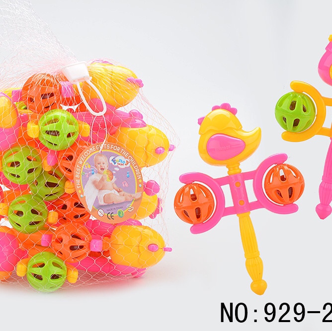 Newborn baby Hand rattle stick hand grip Bite grip training 0-3 2 months months 4 Baby toy 028A