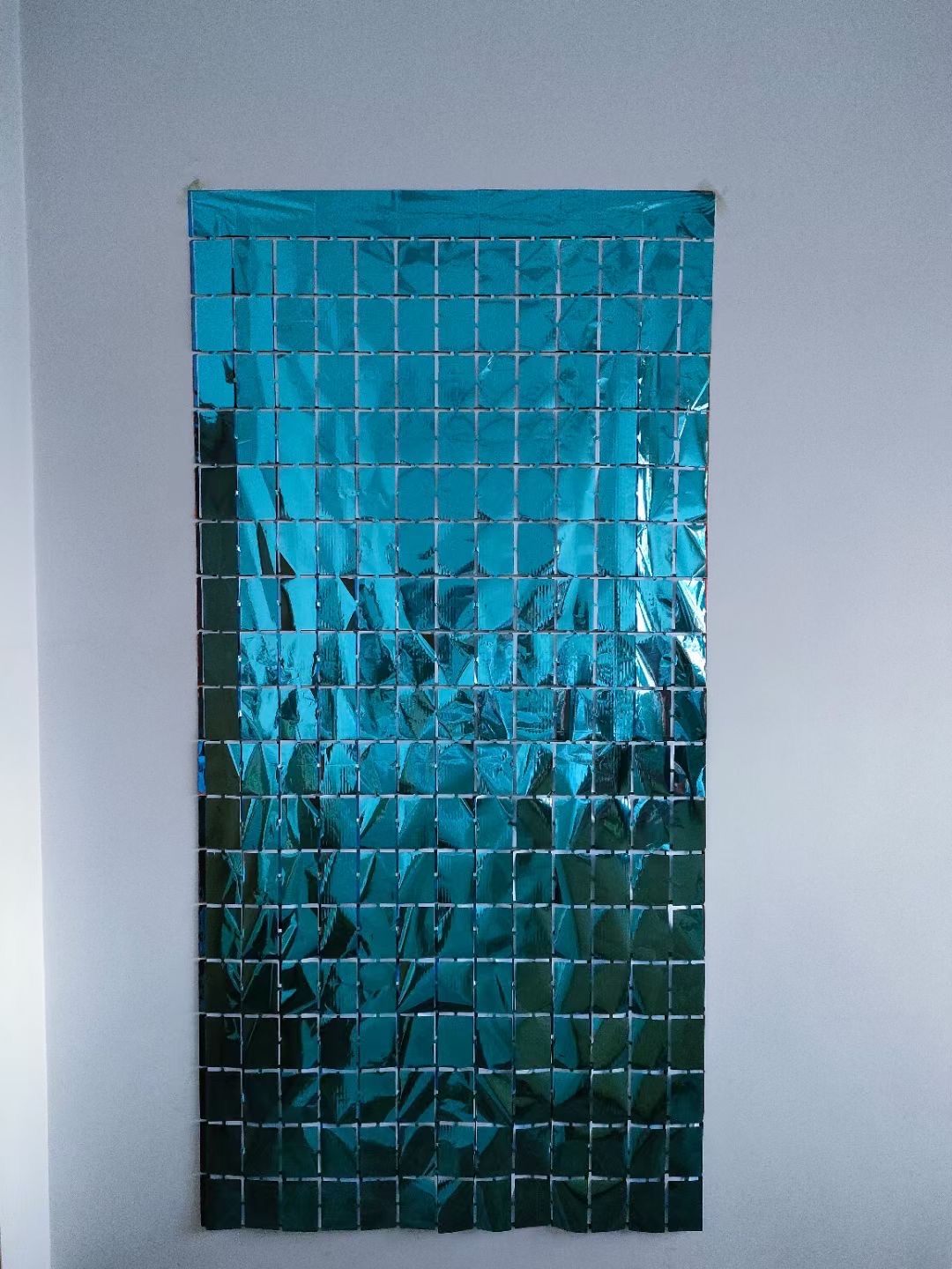 方块雨丝门帘婚庆节庆生日派对背景墙布置装饰详情2