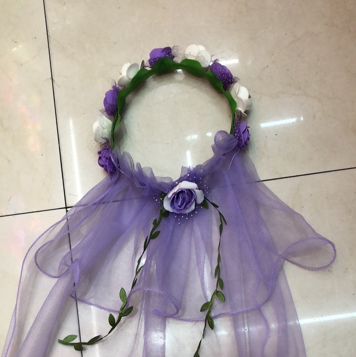 大沙花长纱花环节日用品