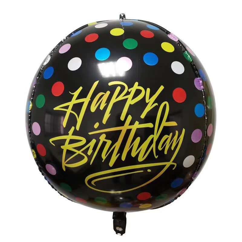 15寸生日快乐铝膜气球节日派对装饰生日派对铝箔气球图案可定制详情图3