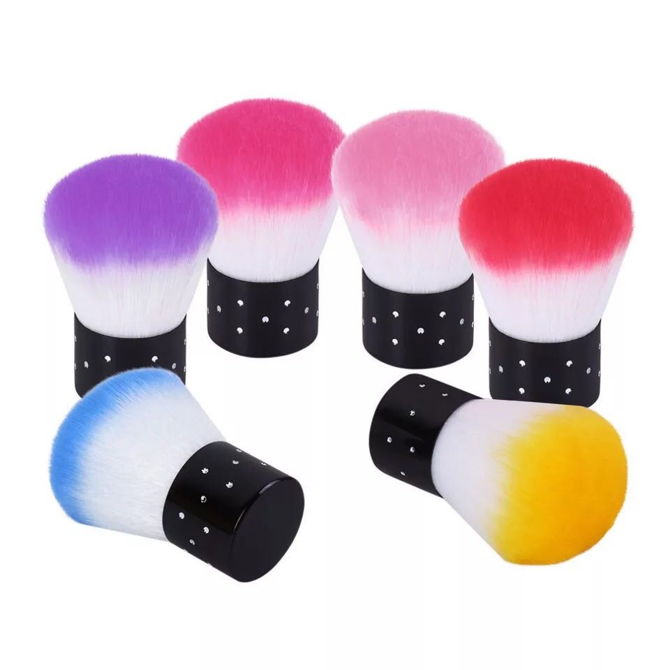 Pelo suave cepillo de setas cepillo de uñas polvo cepillo de mesa cepillo de base cepillo de cabeza de setas cepillo de uñas