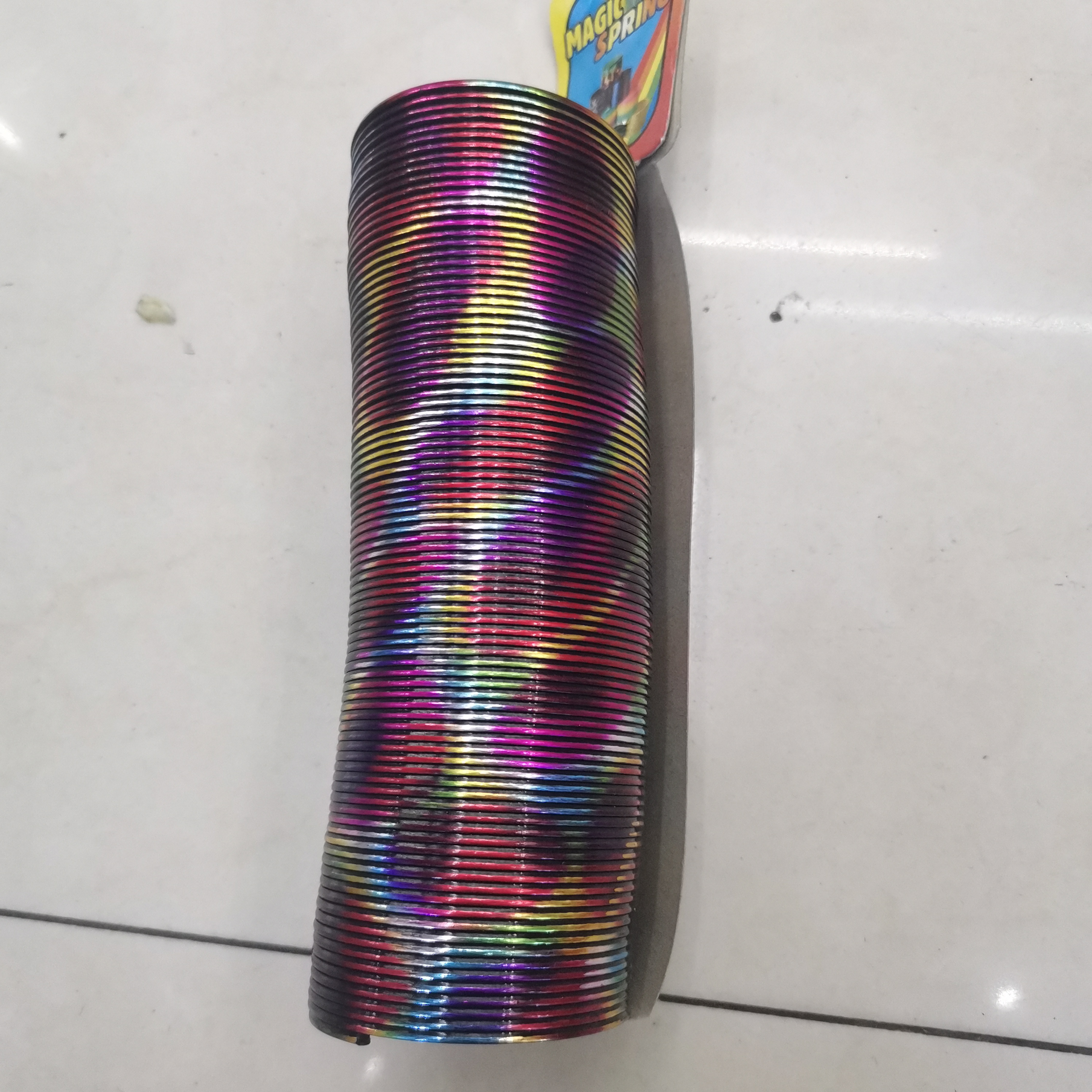 长条烫金彩虹圈，花纹混装，12PCS展示盒包装，外贸畅销产品