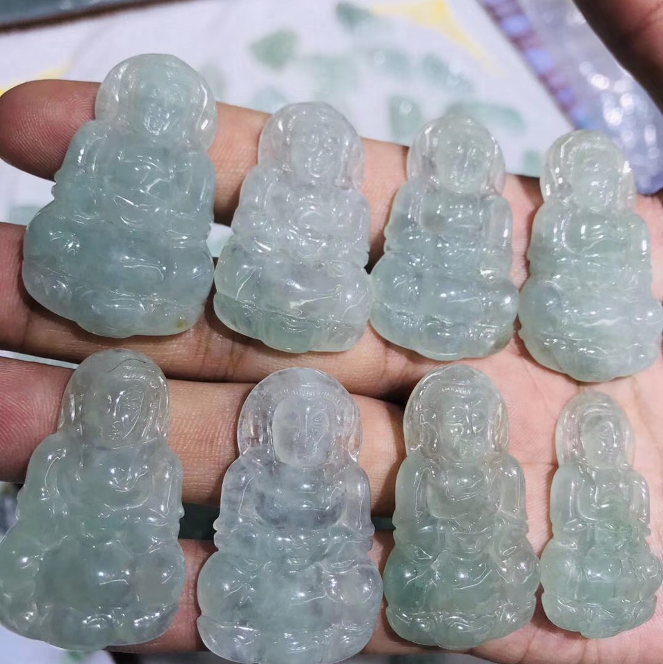 Jade Guanyin pendant