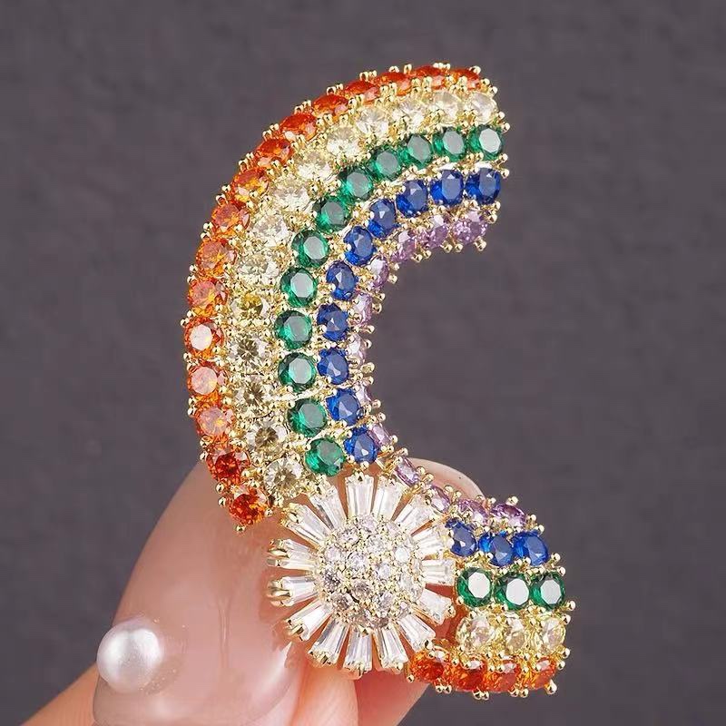 Rainbow brooch