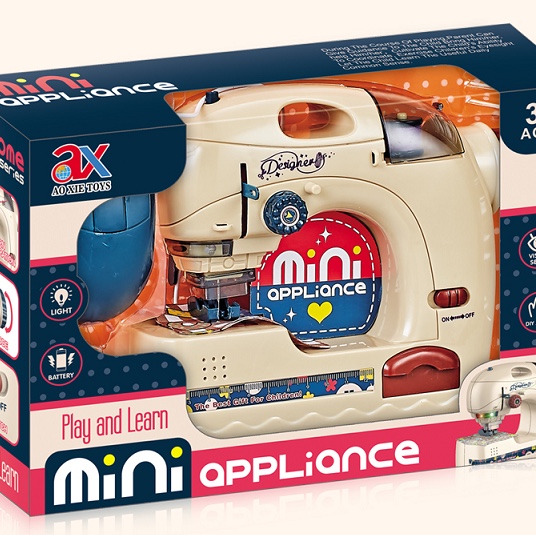 Simulated children's role-playing toys, boy and girl tailor set toys, electric light sewing machine 6707a