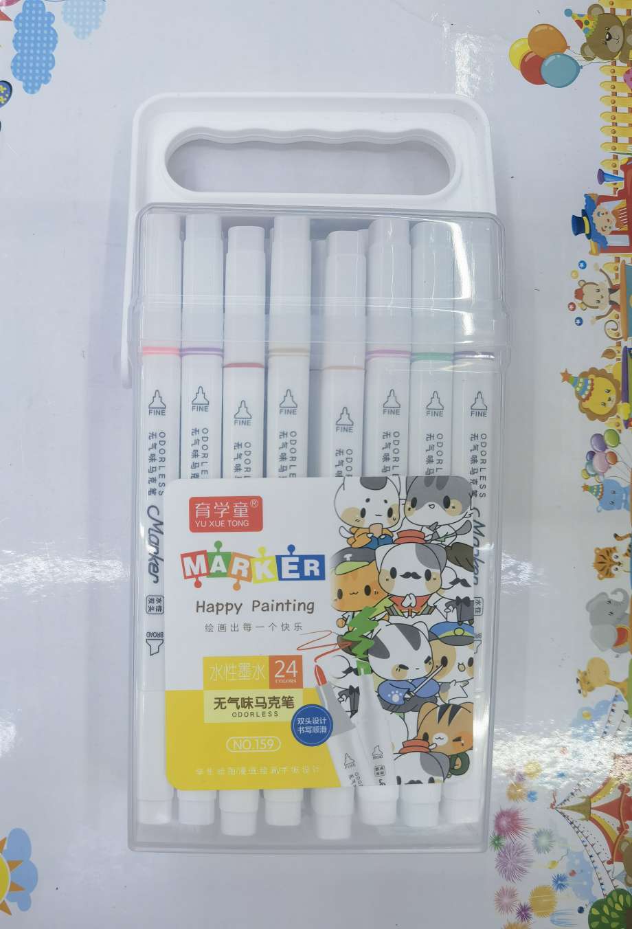 Kaihang Pen Line Office Culture Writing Tool Drawing N0159 Odorless Marker 24 Colors details Picture