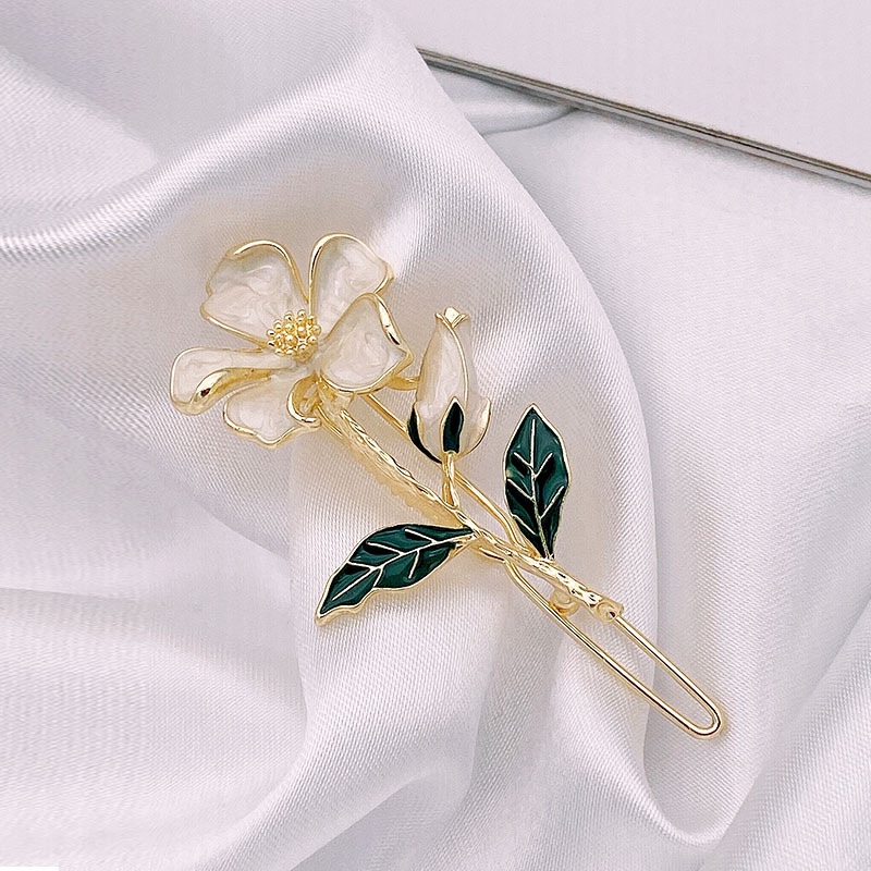 2021 New style hair accessories, oil-dripping hair clips, Korean-style side clips, flower hair clips, Korean-style clips, headwear, Japanese and Korean