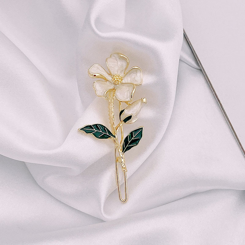 2021 New style hair accessories, oil-dripping hair clips, Korean-style side clips, flower hair clips, Korean-style clips, headwear, Japanese and Korean Specification image