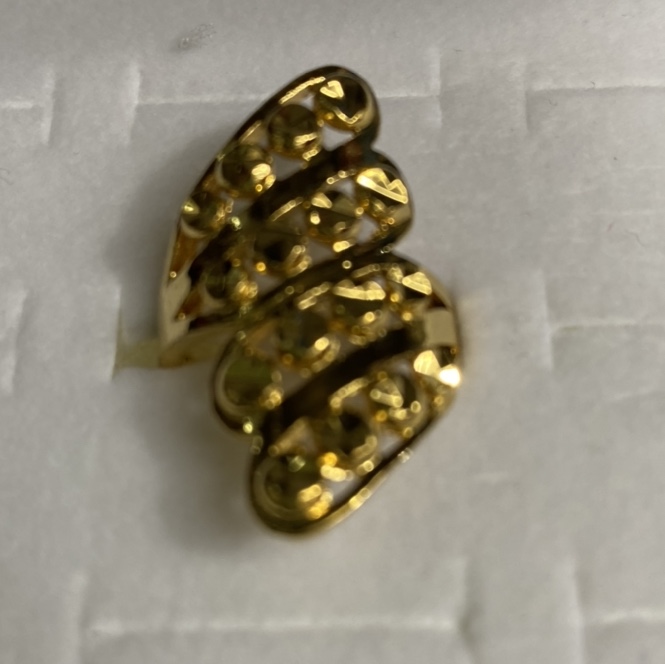 电24K金开口大花流行时尚潮流百搭女士戒指34