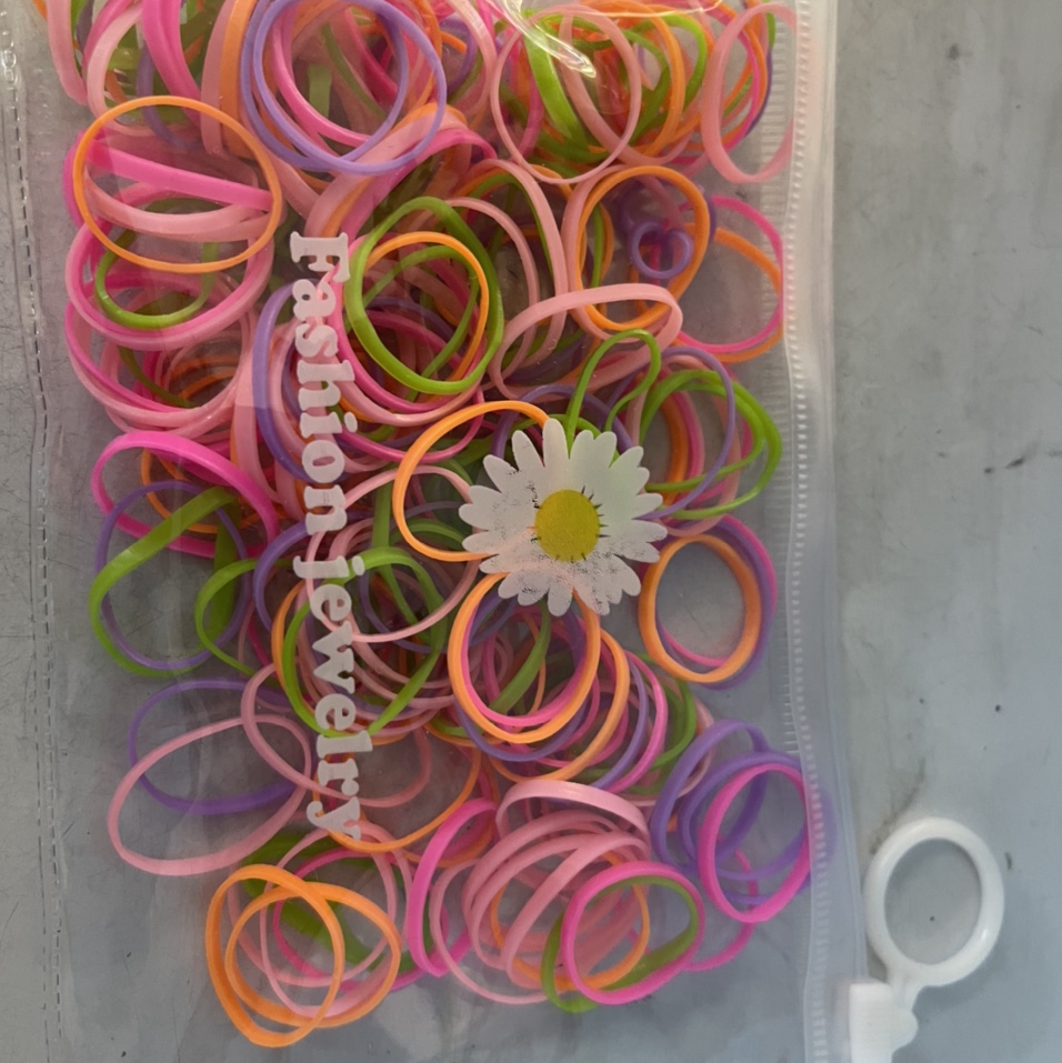 Macaron Color Color small rubber band for kids FR Accessories 4024 plastic small rubber band for kids