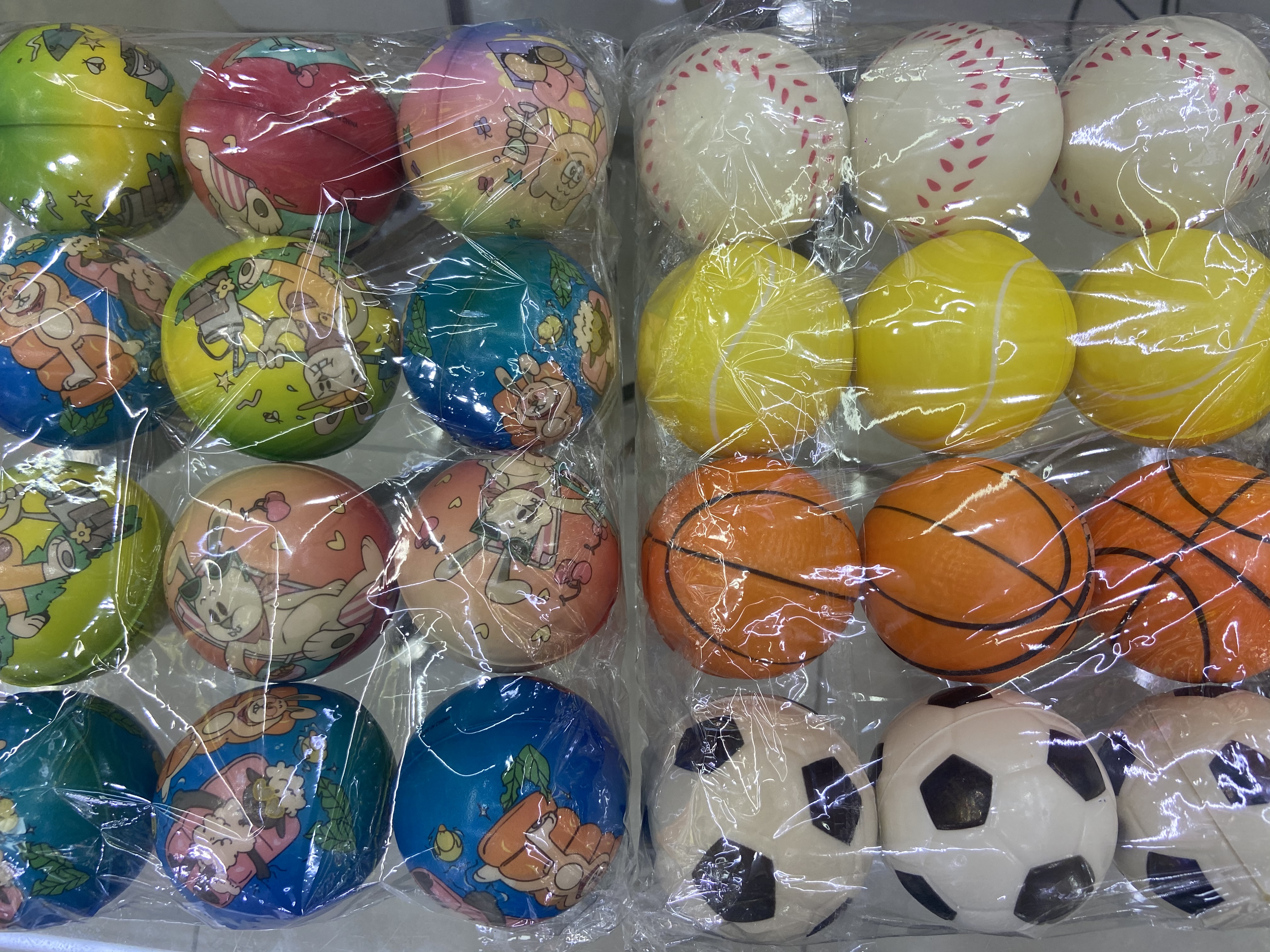 Venta directa de fábrica 6,3 cm mix mix 210 niñas niños juguetes esponja bola de espuma bolas para niños juguetes. 12/opp details Picture