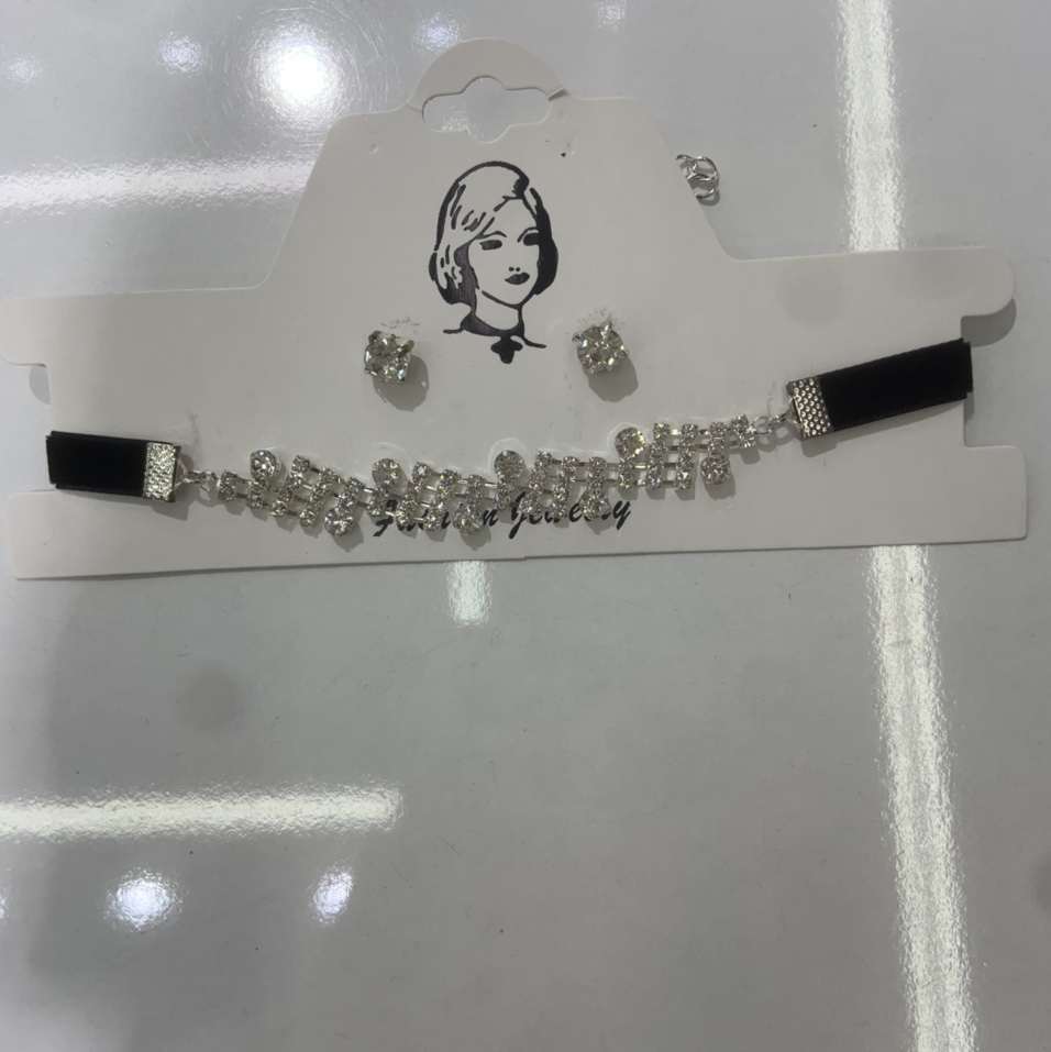 Rhinestone choker 34 thumbnail