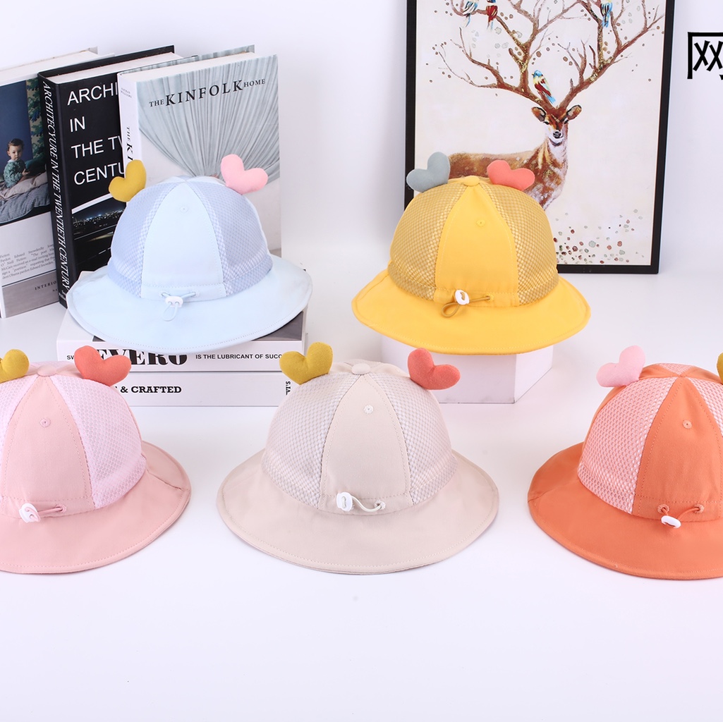 Summer breathable children's hats for boys, thin fisherman hats for boys, sun protection 75