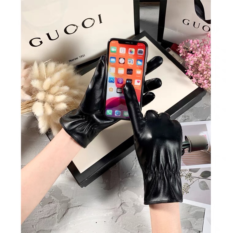 Women's PU touch screen gloves