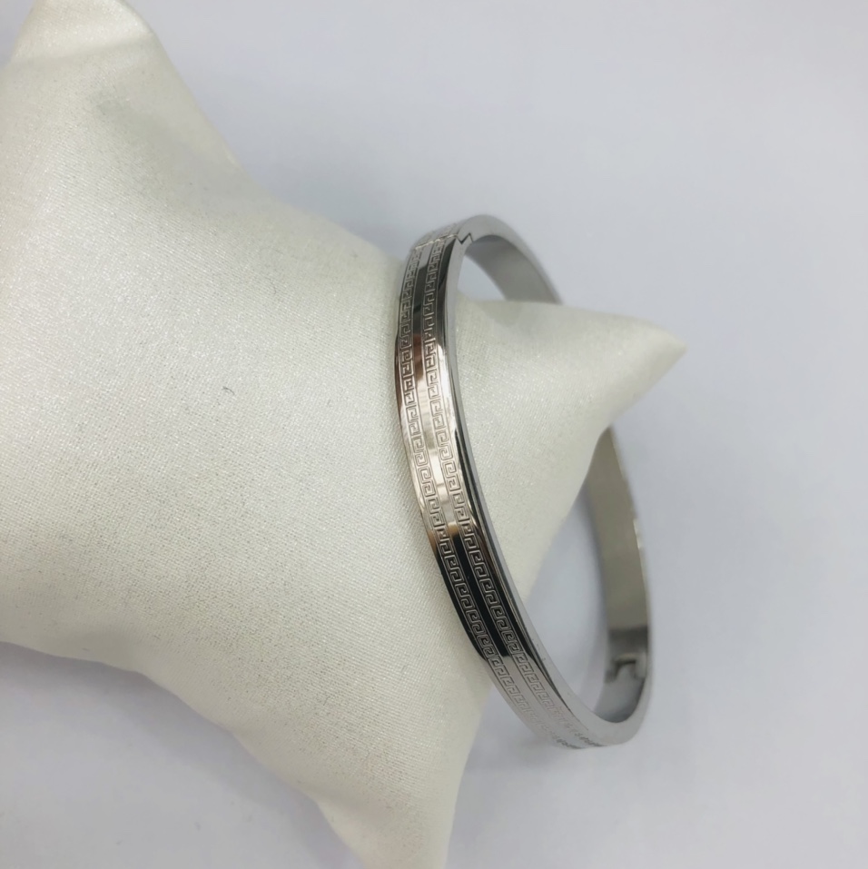 6mm corrosion-resistant stainless steel women's bracelet