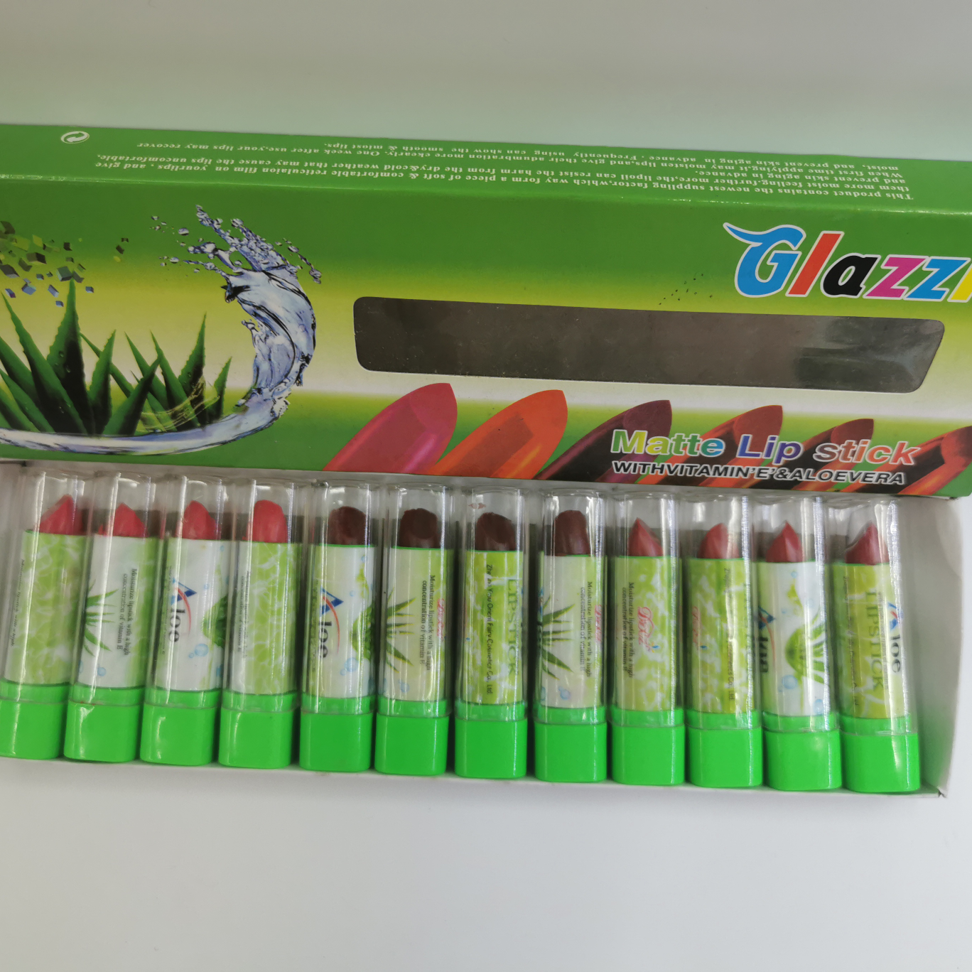 Aloe Vera Lipstick Moisturizing Lipstick matte Mist lip gloss does not fade easily