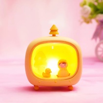 Stalls new unicorn star light book night light girl heart ins wind gift ornaments resin crafts led copper wire light star light TV Honey Boo Boo Boy smile