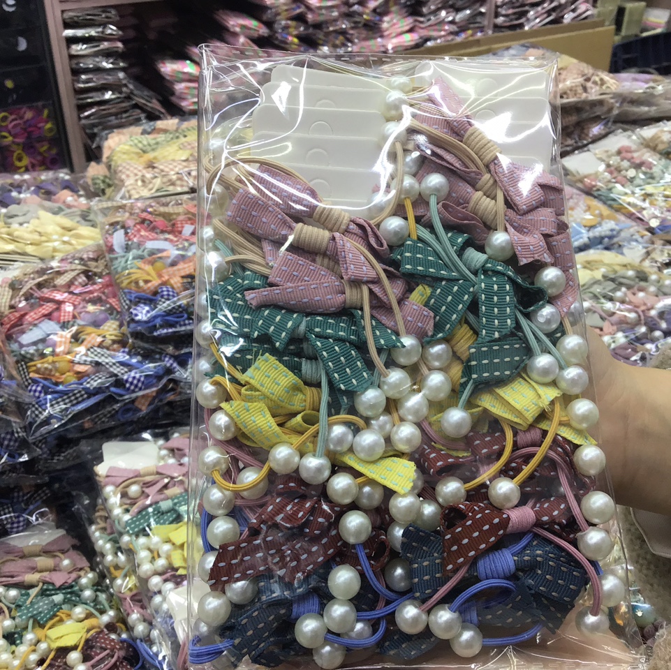 Beautiful accessories mixed color elastic rubber band cF