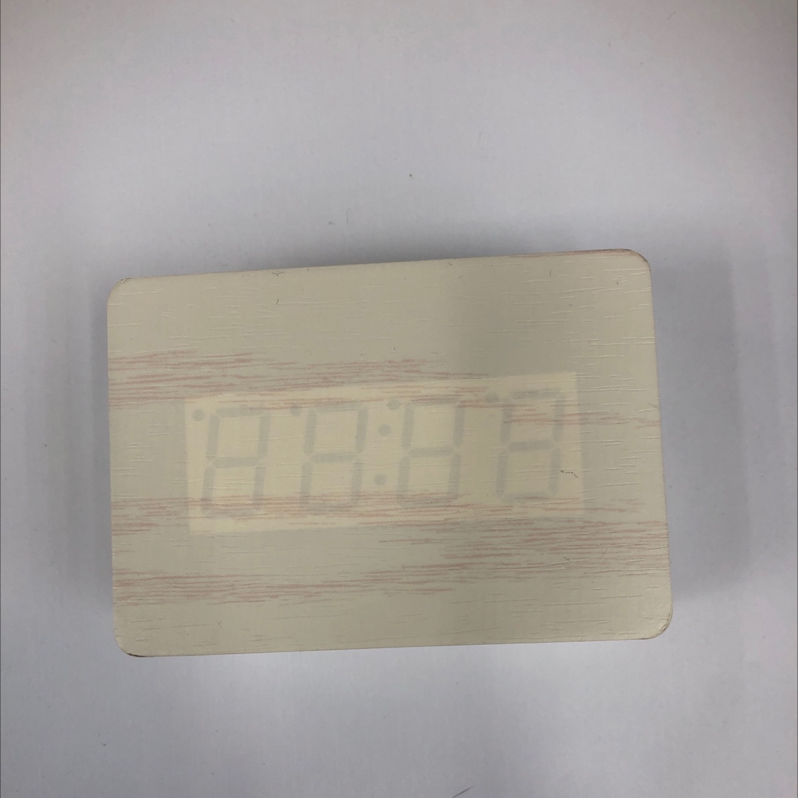 9013 small rectangular electronic clock, temperature and time alarm, manual and automatic brightness adjustment, multi-functional electronic clock full figure
