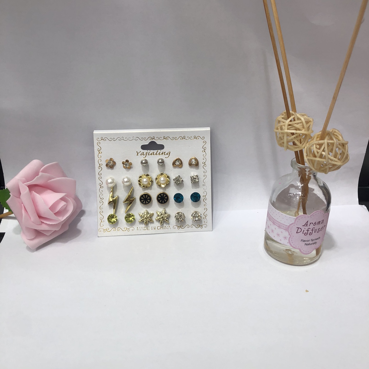 Temperament Lightning mix set earrings
