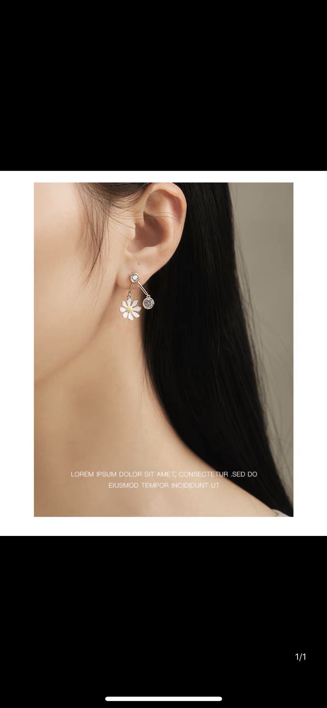 Daisy Earrings for Women, 2021 new trendy summer style, super fairy-like, high-end, elegant and luxurious stud earrings Specification image