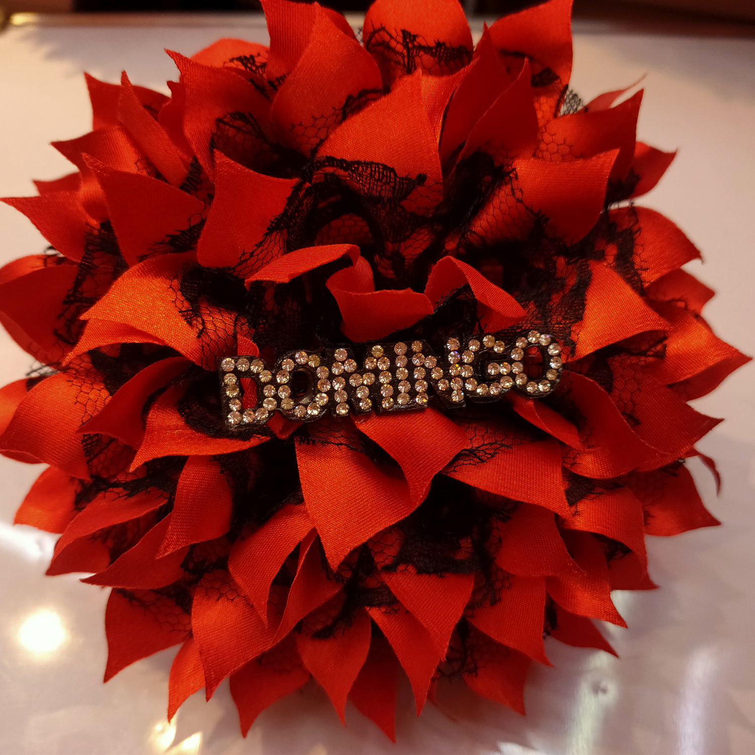 蕾丝色丁英文字母中号