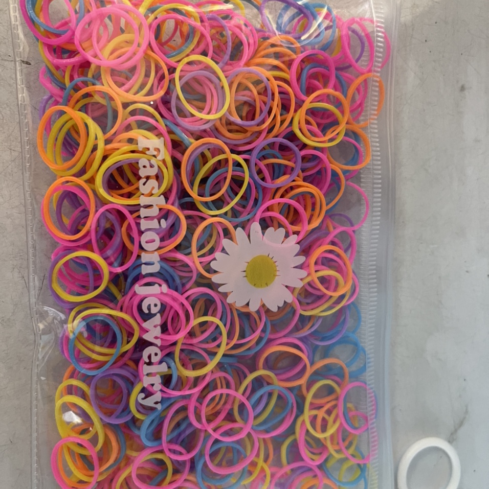 Chrysanthemum Bun colored rubber band FR accessory 2014 Plastic children's small rubber band hair tie