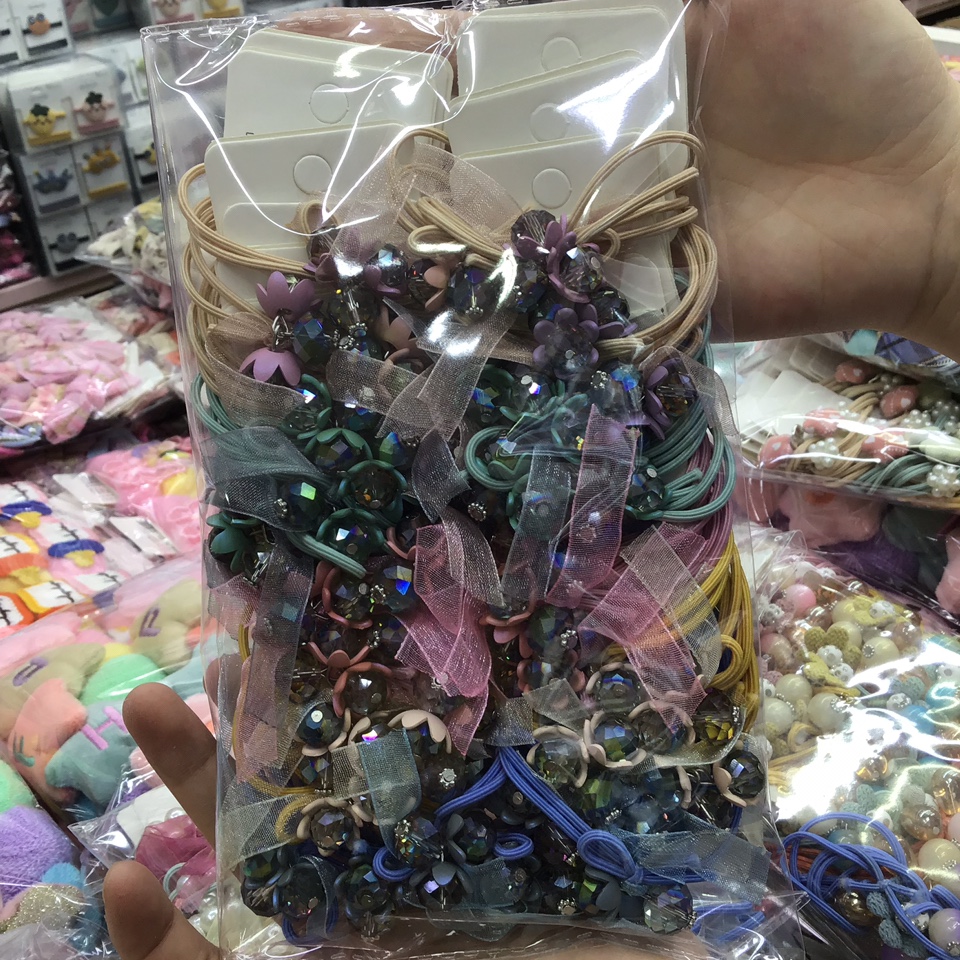 Exquisite accessories mixed color elastic rubber band zV