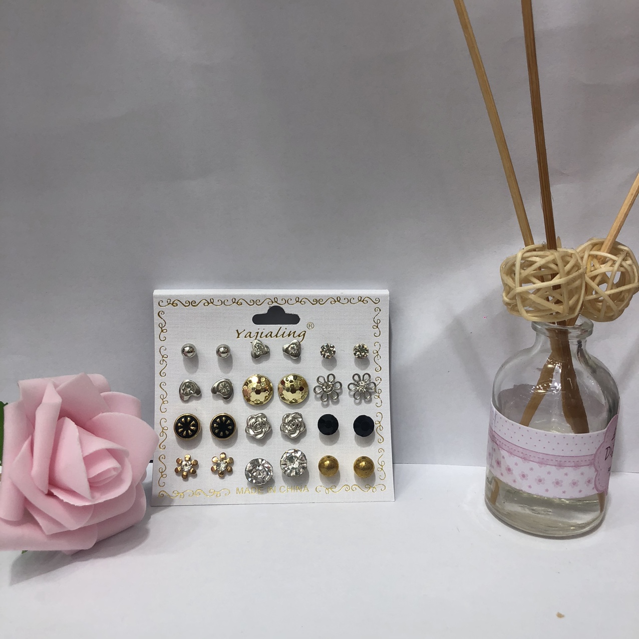 Mix Small Fresh stud earrings temperament set
