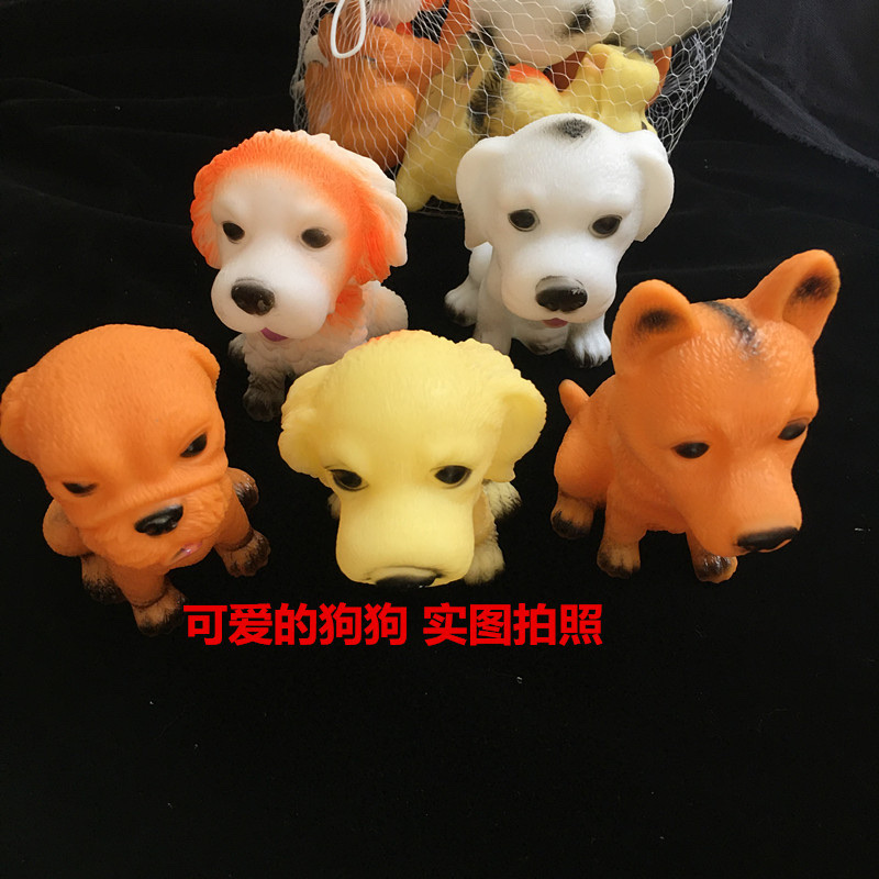 包邮发声狗狗 搪胶小狗宠物模型发泄捏捏叫塑胶动物玩具 儿童 小狗产品图