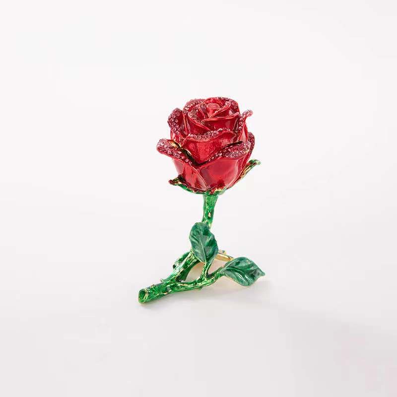 Alloy Animal Jewelry Box Rose Jewelry Box Manufacturers Direct Sales E-Commerce Supply Jewelry Box details Picture