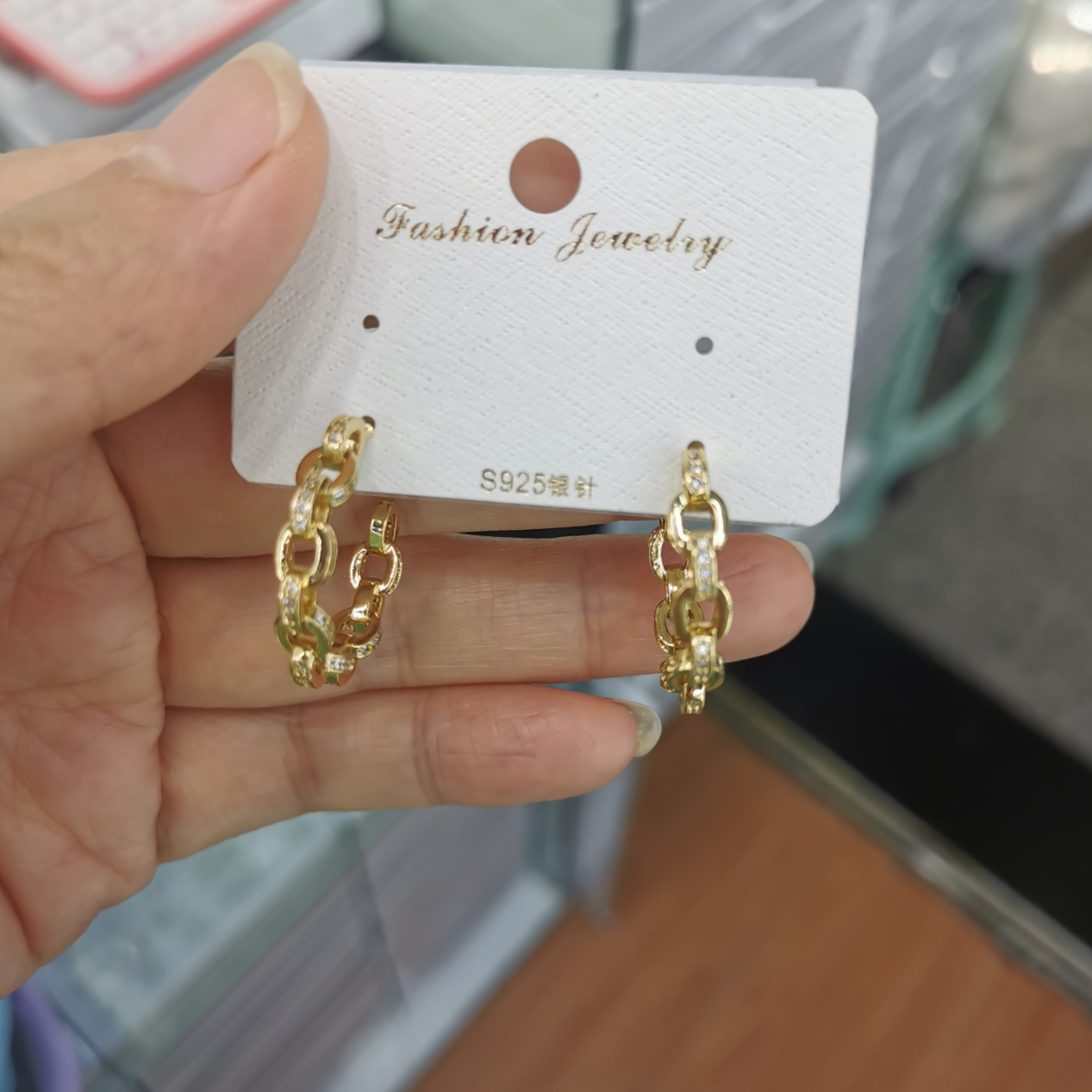 Hoop earrings foreign trade boom boom