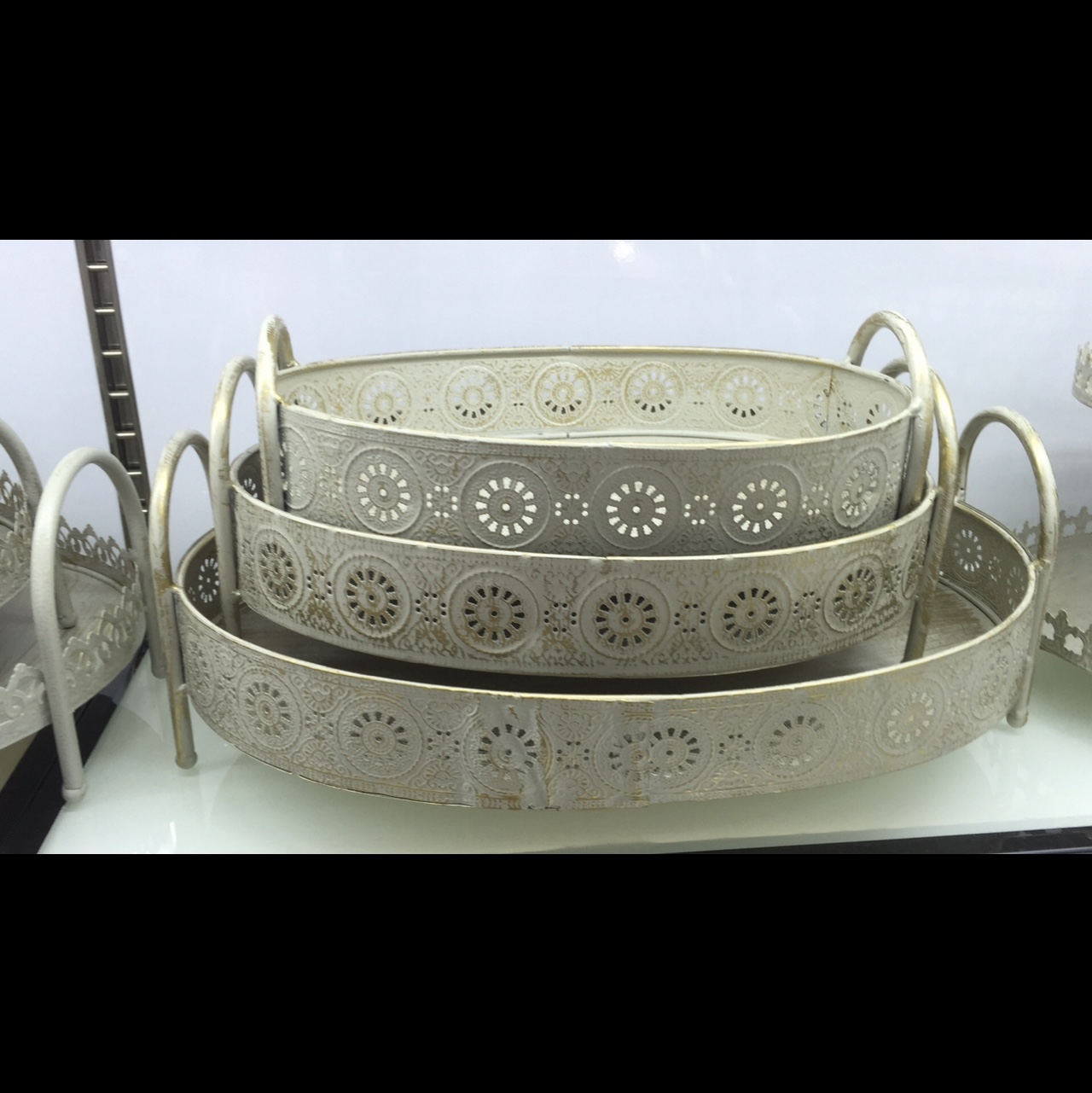 水果篮 面包篮 超市酒店陈列篮展示篮手工收纳椭圆托盘鑫星工艺